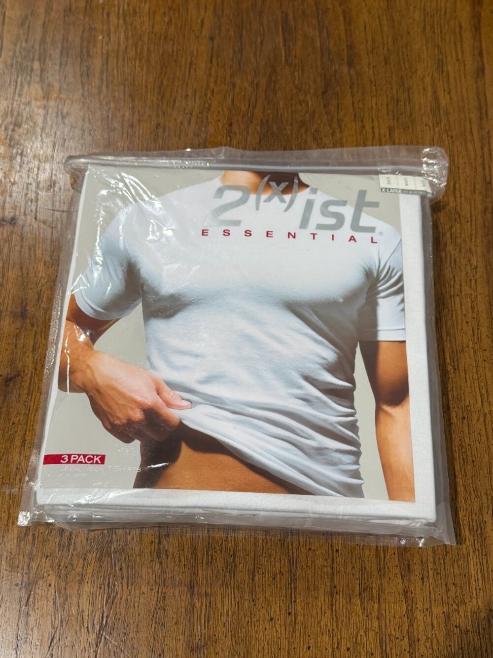 2(X)IST Essential 3 Pack White Crew Neck T Shirts Men’s XL New